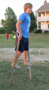 Havin' Fun with Homemade Stilts Image